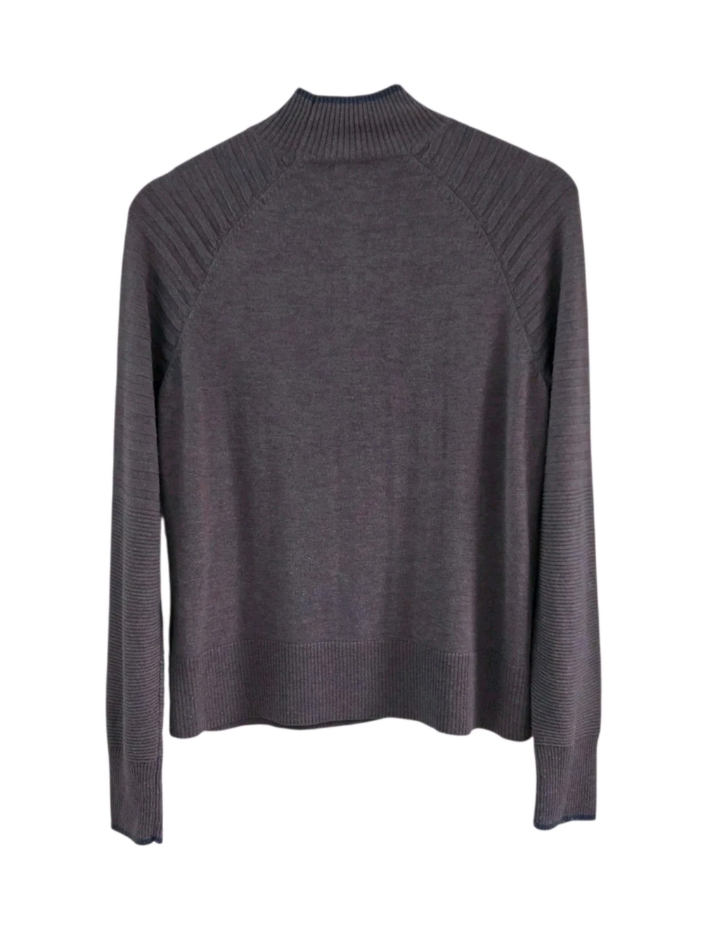 Smartwool Edgewood Mock Neck Sweater Merino Wool Blend Purple Sweater Size M - Picture 5 of 8